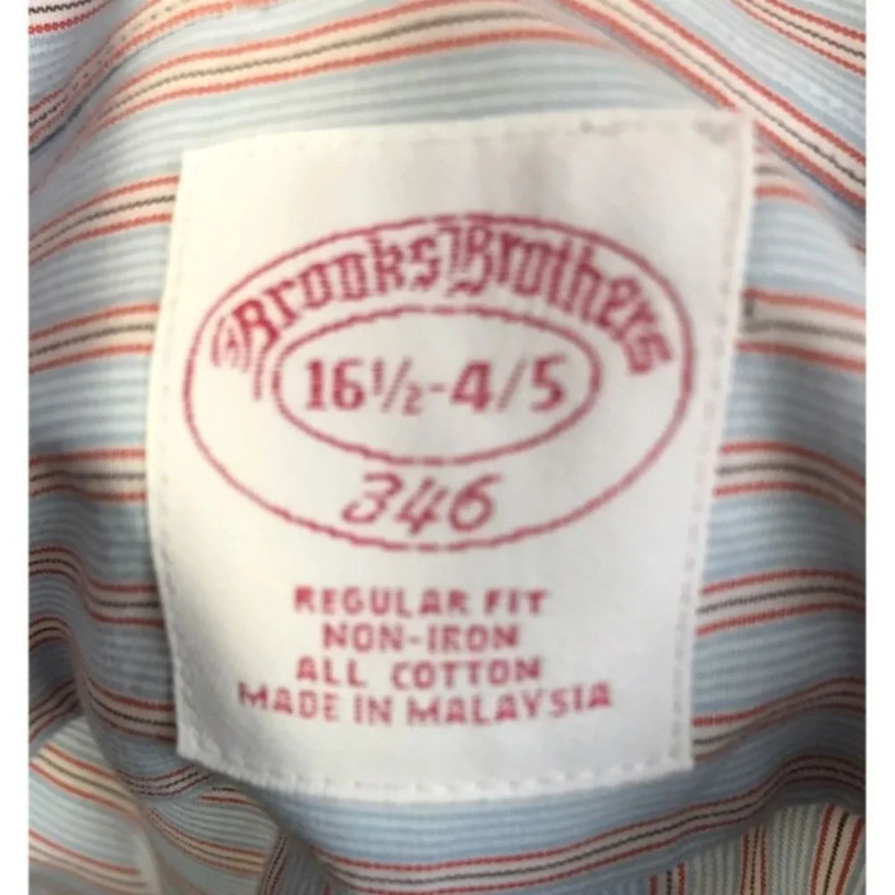 Brooks Brothers 346 Striped Non Iron - Picture 5 of 5